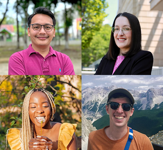 La estudiante de la Universidad Gonzaga Madison Rose mentorizando a un estudiante de secundaria